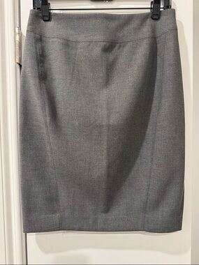 LOFT Gray Classic Pencil Skirt